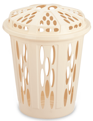 Cesta De Ropa Redonda Pequeña Con Tapa - Manaplas