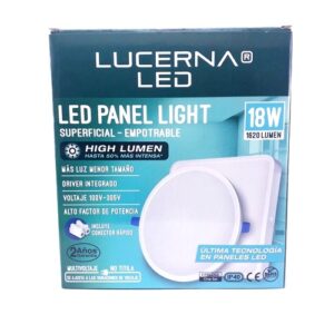Panel led 18w 6" Lucerna