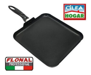 Plancha Asadora Cuadrada 28x28cm Antiadherente - Alfa Hogar