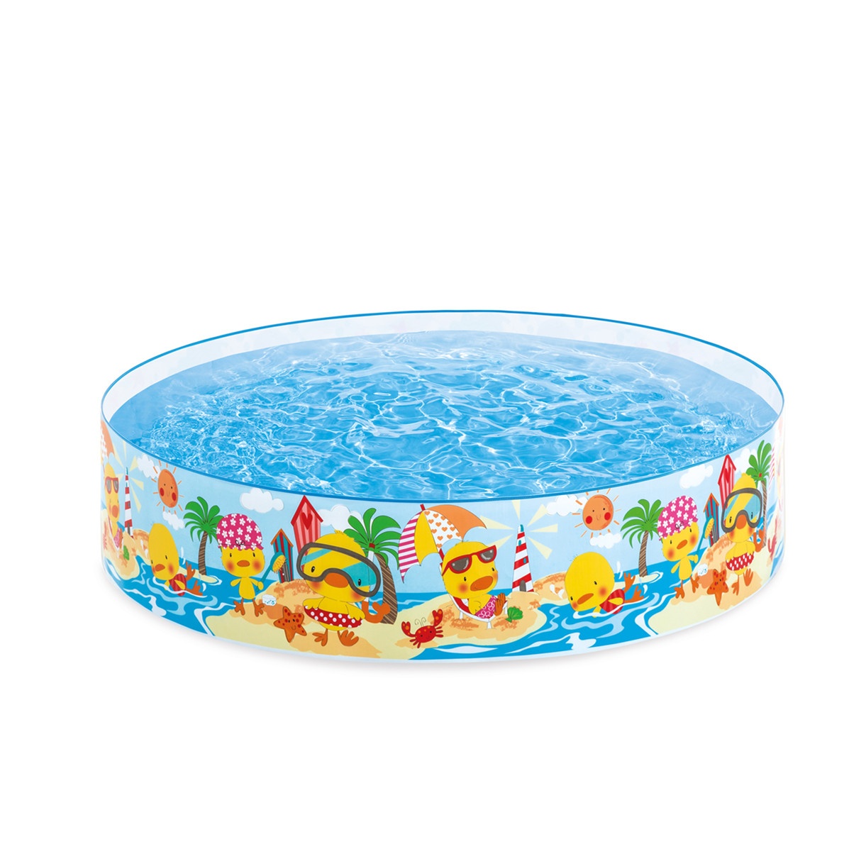 Piscina Snapset para niños 1.22x 25cm No Inflable Color azul profund - Intex
