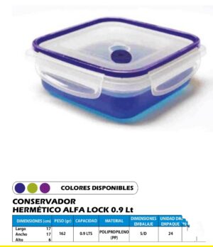 Conservador Hermético De 0.9Ltros