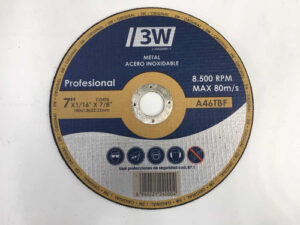 Disco Corte 7'' X 1/16 X 7/8 Plano Ultrafino 3w