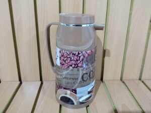 Termo Cafe 1 litro temática de granos café.