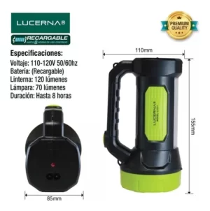 Linterna-lámpara Led Recargable Lucerna