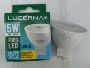 Foco lucerna 8W Mr16 O Gu5.3 Ojo De Buey.