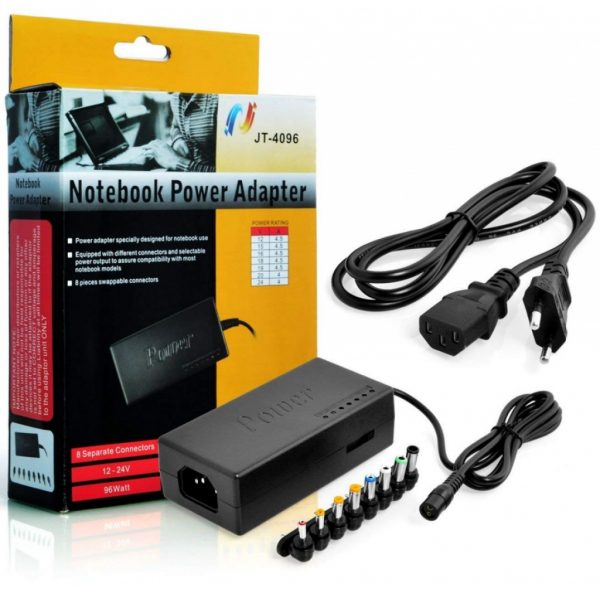 Cargador Universal para Laptop 8 conectores intercambiables