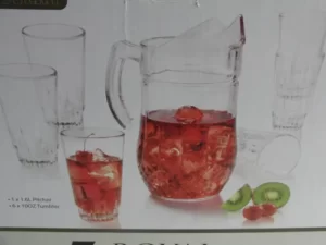 Juego De Vasos Con Jarra, 7 Piezas Restaurant, Hotel.